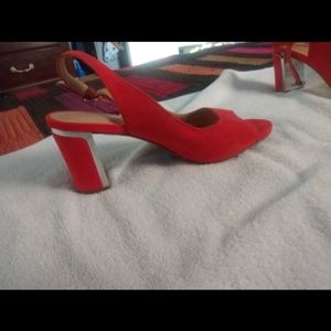 Alfani Burnt Orange Slingback, square heel